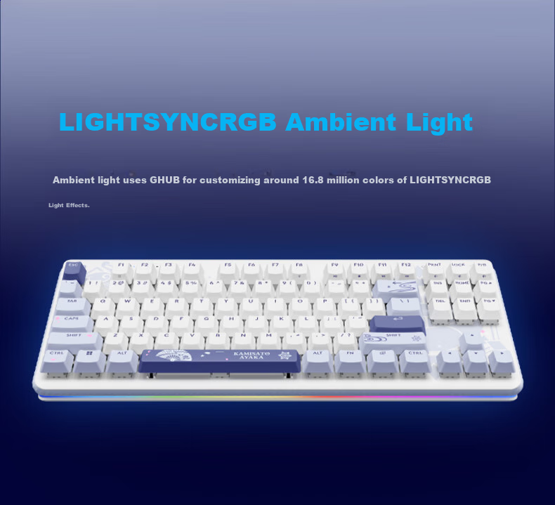 G G517 Tri-Mode Gaming Mechanical Keyboard [Shinri Akihiko Custom Edition], Full Hot-Swappable Keys, Customizable, 87-Key Layout, Gift for Boyfriend 10