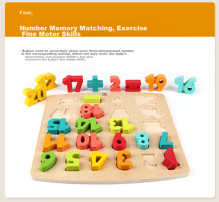 Hape (Germany), Children's Puzzle Toy, Four-Level Number Enlightenment 3D Puzzle, 3 Years+, Birthday Gift, E1550 11