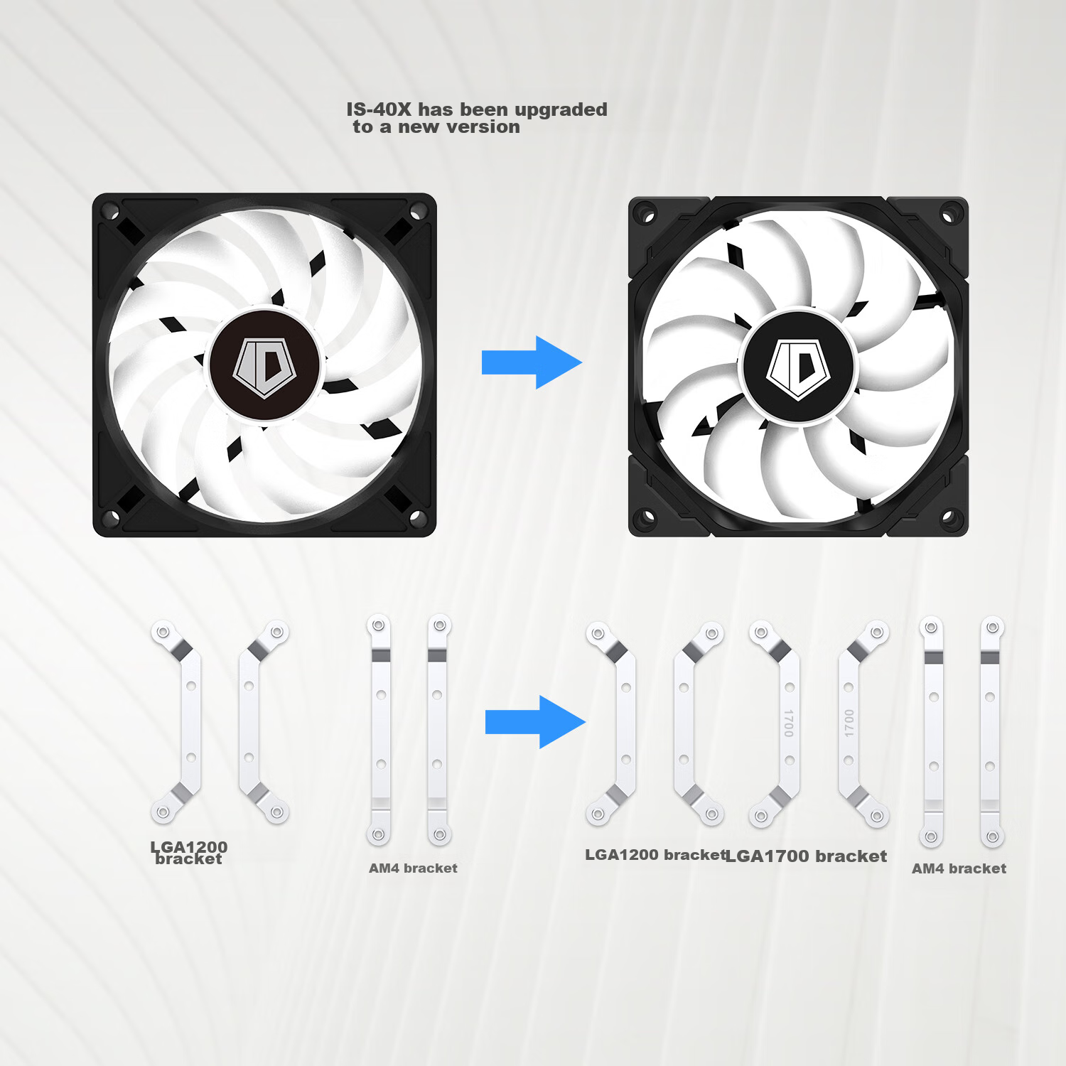 ID-COOLING (Kuren) Downward-Facing Air-Cooled CPU Cooler with 5 Heat Pipes Direct Contact, 12CM Fan, Compatible with LGA1200/1700/AM4/5, ITX NAS IS-50X V3 4