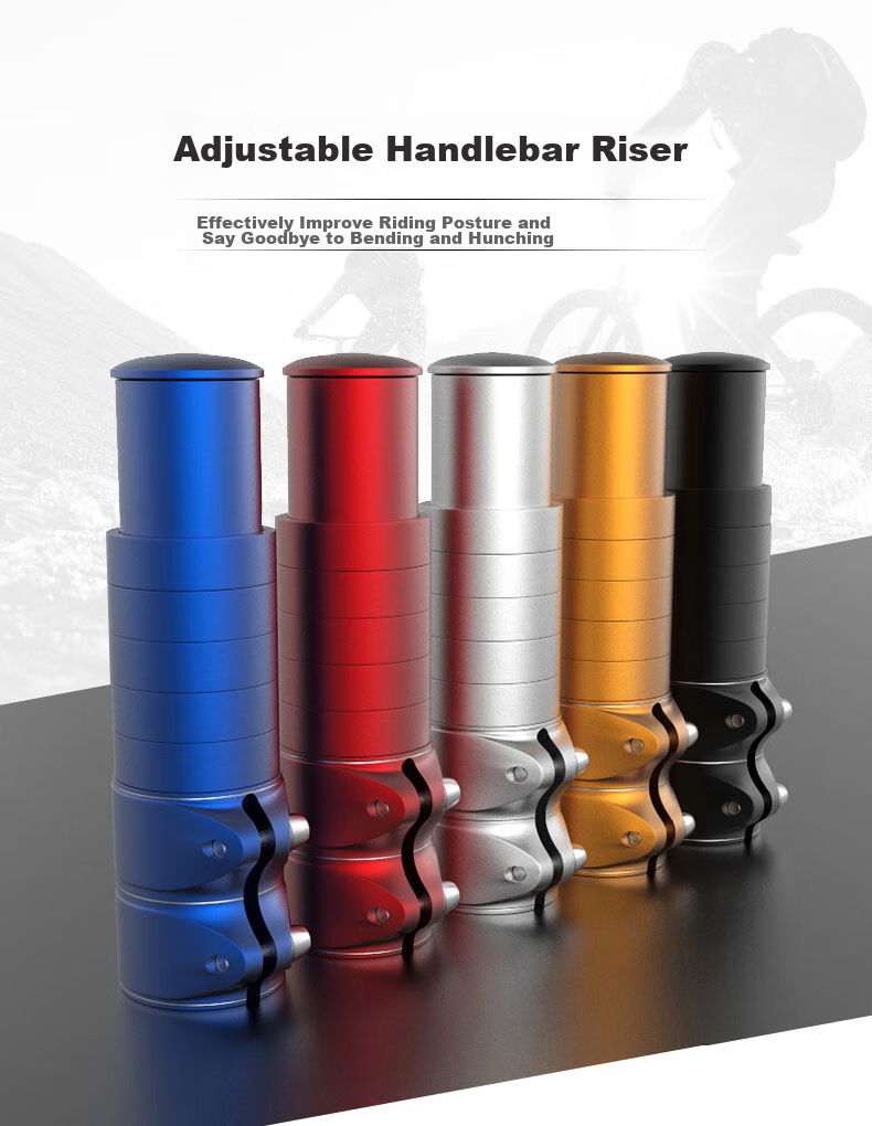 FOREVER Road And Mountain Bike Aluminum Alloy Handlebar Riser Stem Handlebar Lifting Heightening Device Universal Model Standard Black 1