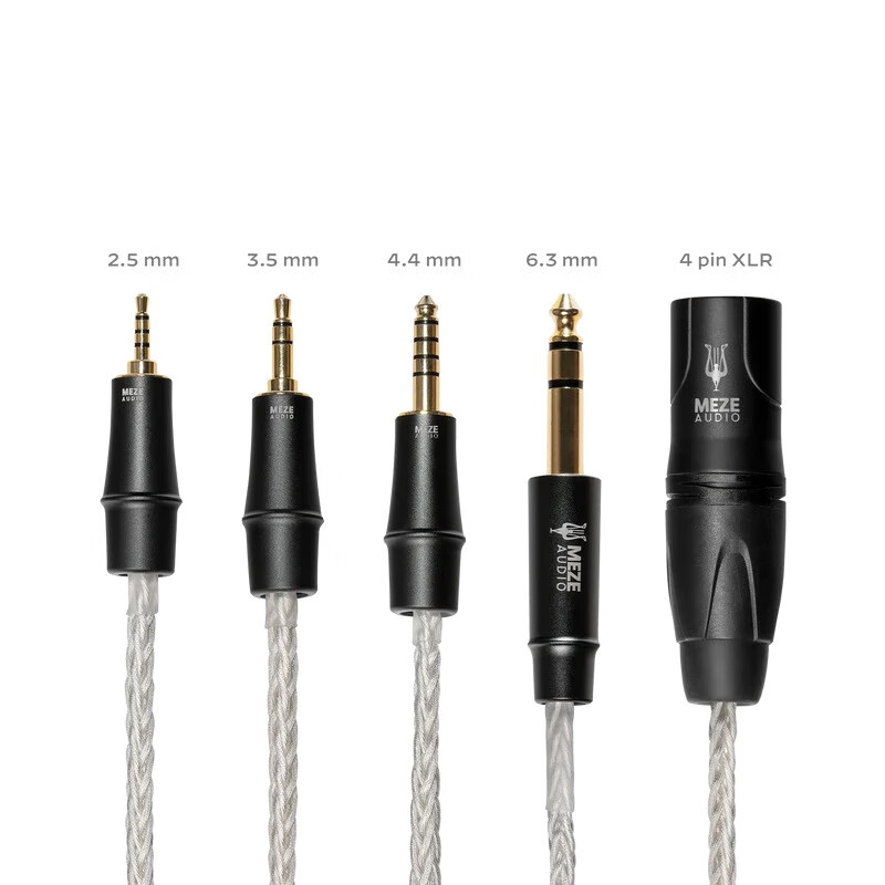 MEZEANTONIO Mini XLR-4.4mm Copper Ancient River Oxygen-Free Copper Male And Female XLR Connectors, Headphone Upgrade Cable, Wired Headphone Audio Cable 3