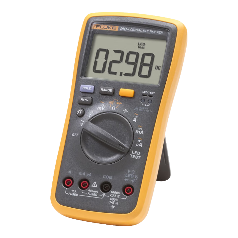 FLUKE 18B+ Handheld Multifunction Electrical Multimeter High Precision Digital Multimeter with LED Test