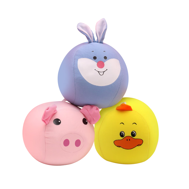 Huashimeng Outdoor Throwing Sandbags, Kindergarten Cartoon Animal Design, Set of 3 Soft Large Sandbags for Children's Flying Disc Toy