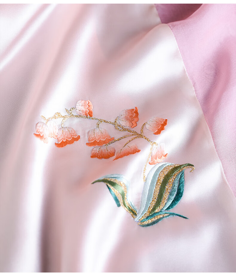 Hangsifu Handmade Suzhou Embroidery Silk Scarf Shawl Wrap, Autumn And Winter Neck Protection Warm Scarf, Birthday Gift for Mom, Gift Box 21