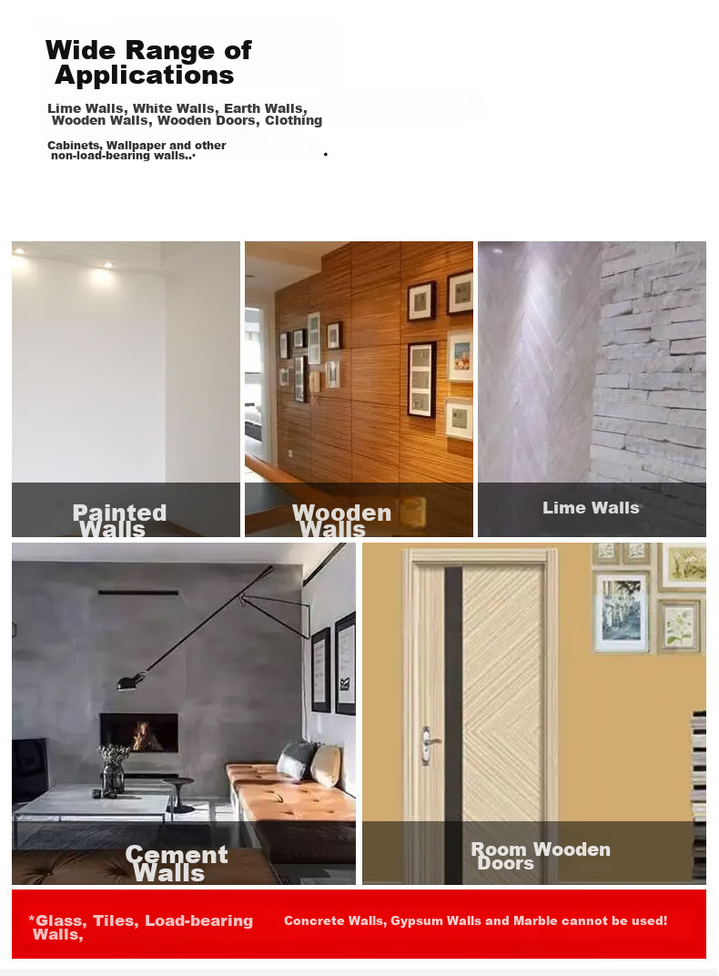 Chaoji Jia Pin Invisible Hanging Frame, No Drilling Required, for Oil Paint And Canvas, Specialized Frameless Nails, Strong Load-Bearing Hooks 13