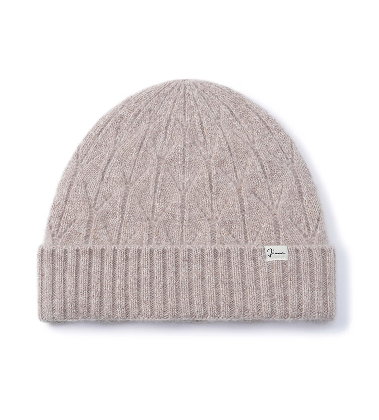JIUMU Cashmere Warm Knit Hat, Autumn And Winter Woolen Cap, Cold Hat, Winter Hat, Outdoor Ear Protection Cold Cap for Women in Winter 24