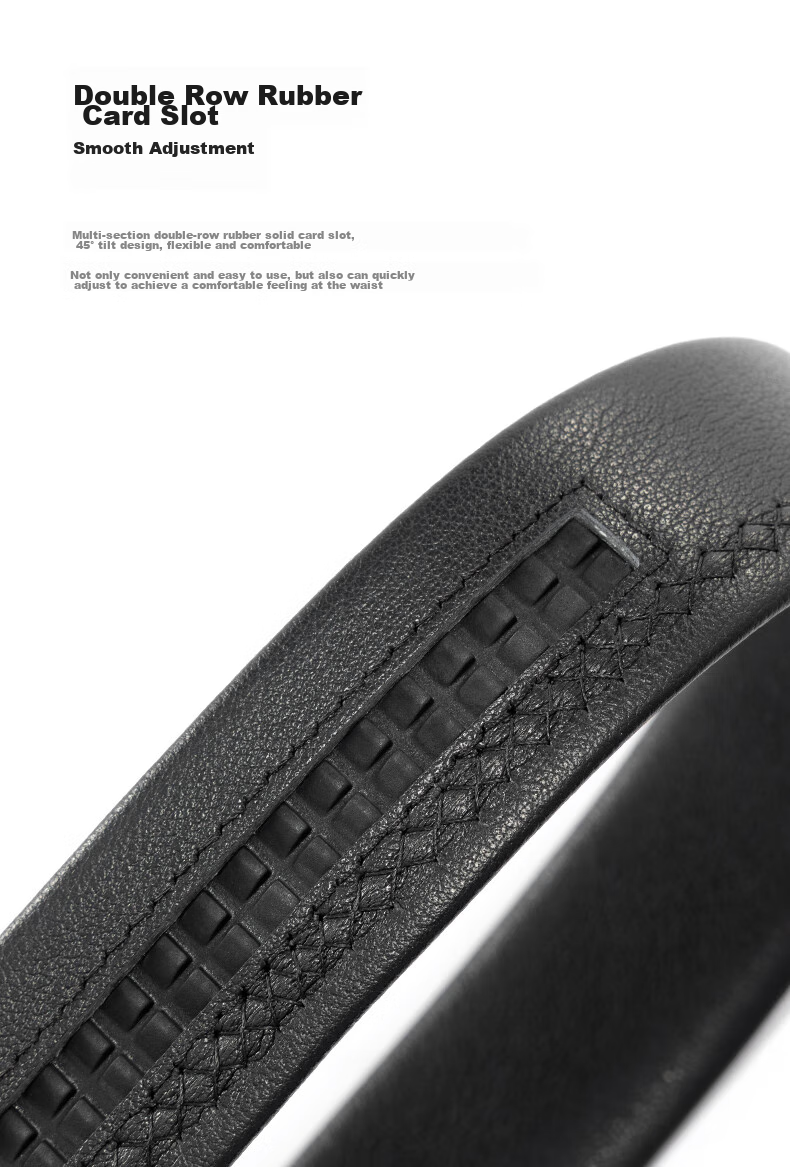 Aokang Men's Automatic Buckle Belt, Business Waistband, Top-Grain Leather Gift Box, Trouser Belt, Birthday Gift for Husband 7