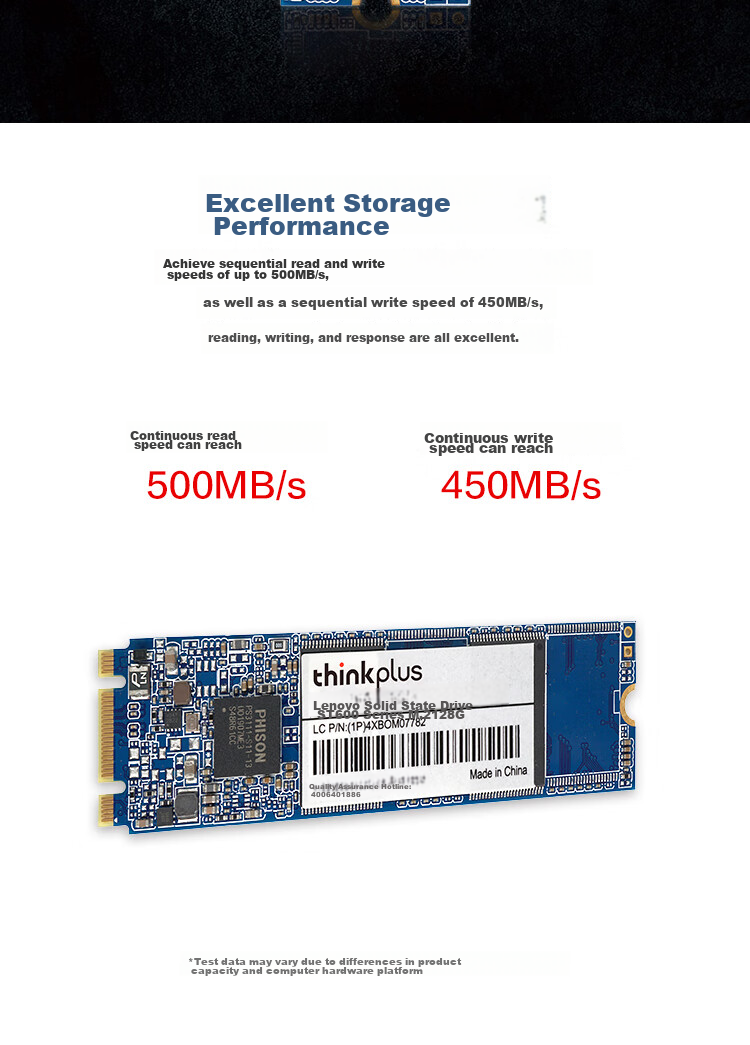 ThinkPlus Lenovo 256GB SSD M.2(SATA)2280 ST600 Series, Compatible with Desktop/laptop 2
