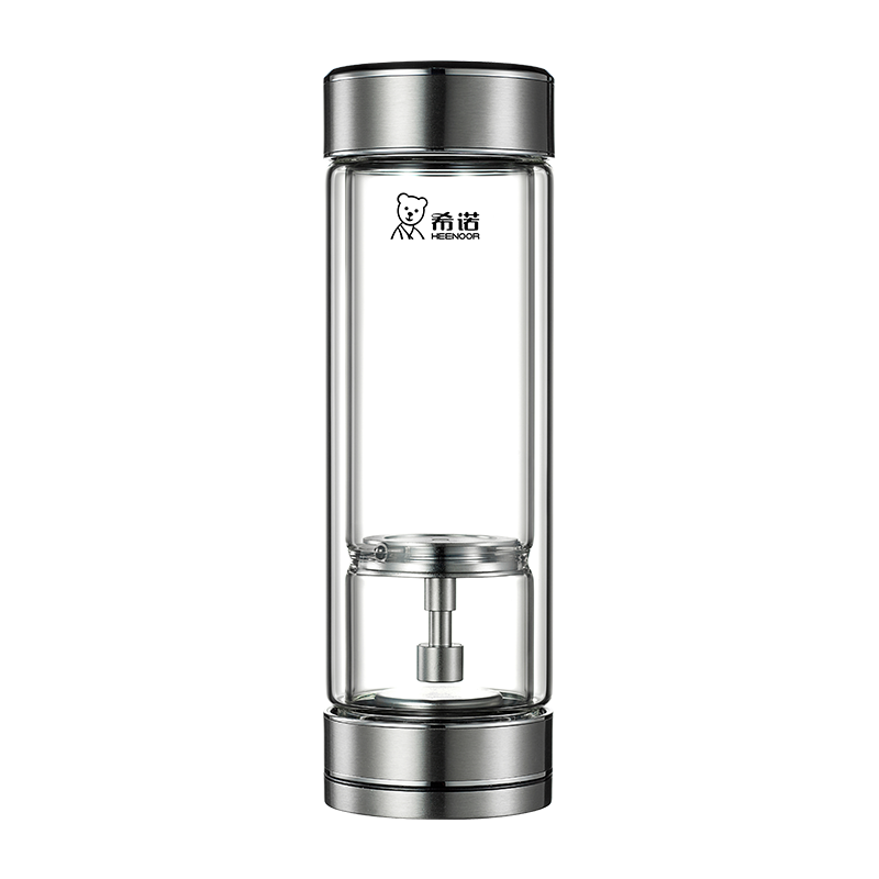 Heenoor Double-Layer Glass Cup with Tea Infuser, High-Quality Office Water Mug for Men, Mid-Autumn Festival Gift XN-7013
