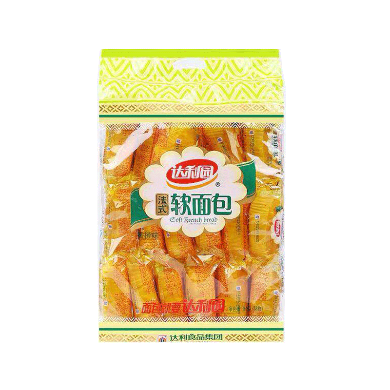 达利园法式软面包香橙味360g独立小包装办公室早餐零食下午茶点心