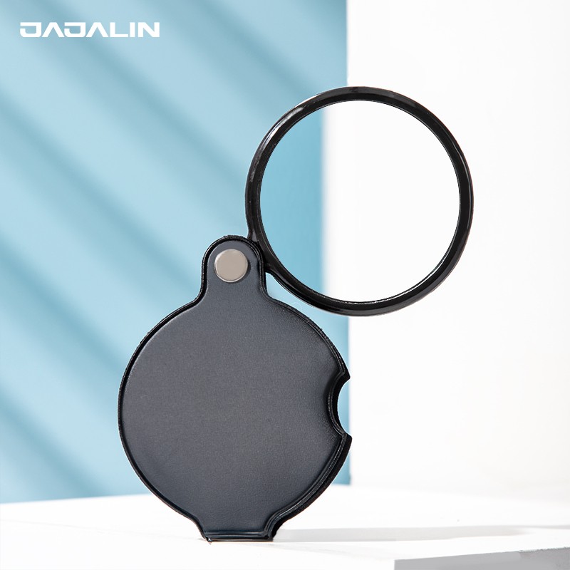 JAJALIN Portable Pocket Magnifier for Elderly Reading, 60MM Office Magnification for Newspaper Reading, Approximately 6x Magnificatio
