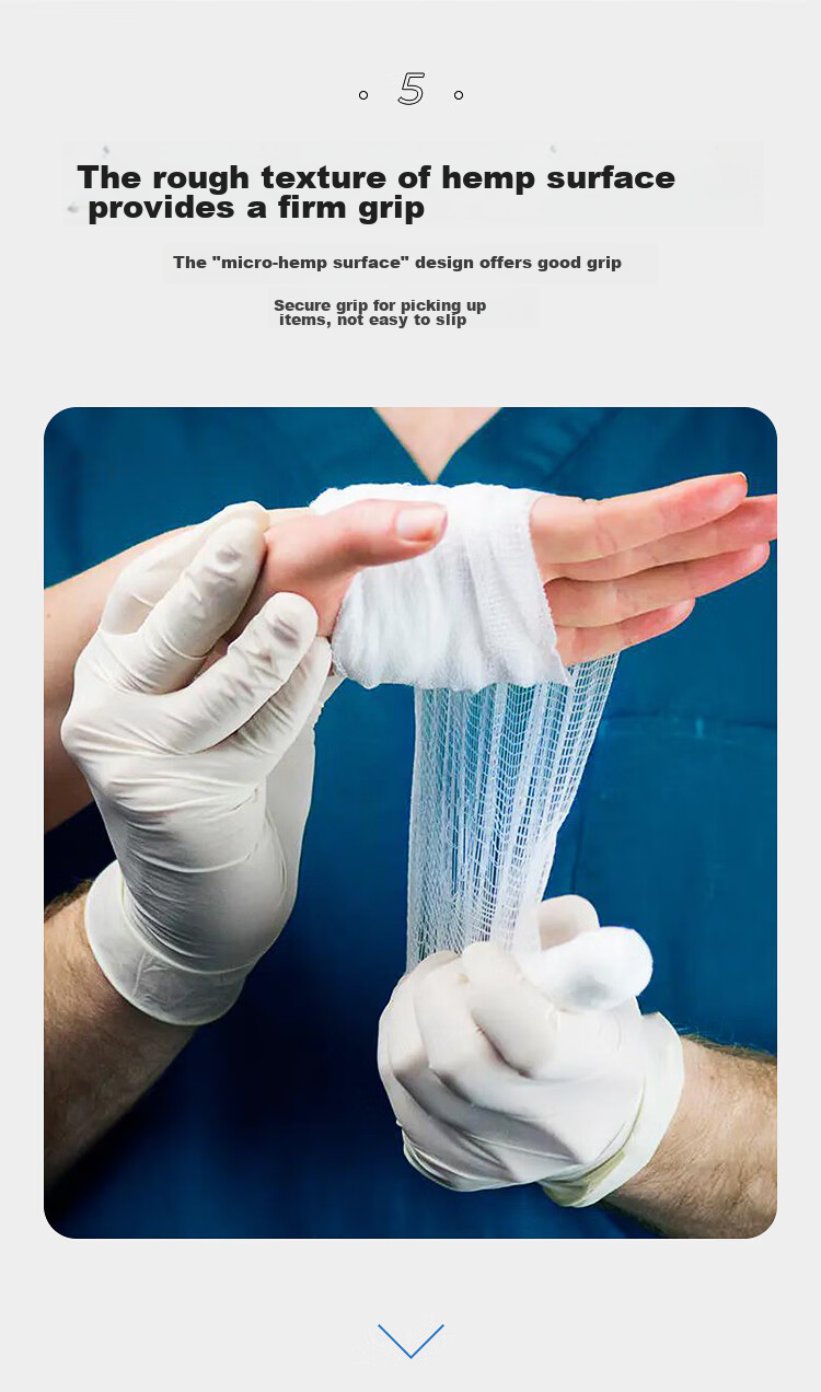 AMMEX Disposable Latex Gloves, Thickened And Durable, for Laboratory And Industrial Cleaning, 100 Pieces/box, TLFT Medium Size M 7