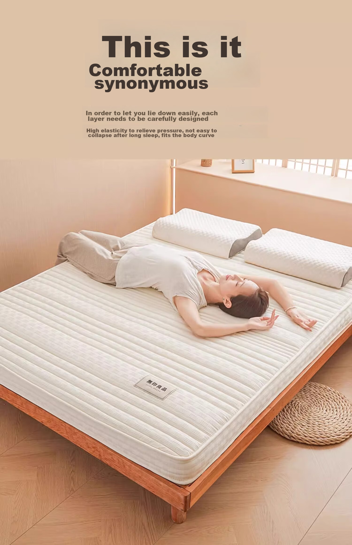 Wuyinliangpin Bed Mattress Cover, 150*200cm Foldable Mattress Pad for Home Use 3