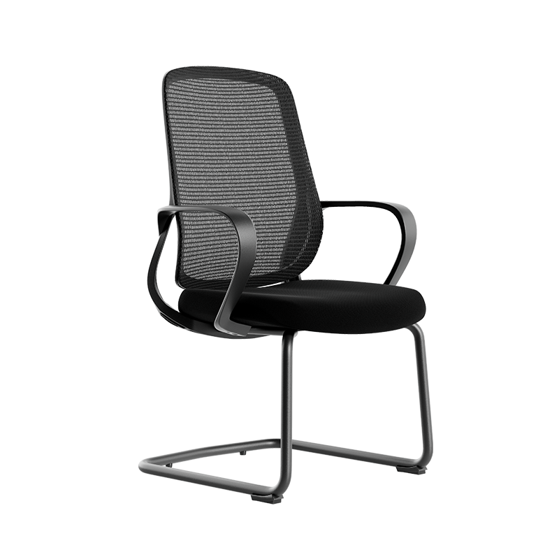 Deli KF252 Mesh Bow-Shaped Chair Conference Chair, Backrest Chair, Ergonomic Staff Computer Chair, Corporate Bulk Purchase, Black