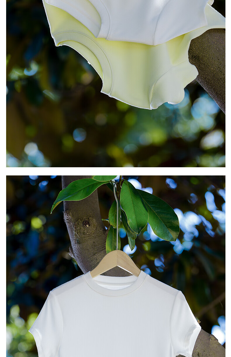 MONTAGUT Modal Cotton Undershirt for Women, Slim-Fit Thin Short-Sleeve White Top, Stylish Basic Base Layer for Autum 29