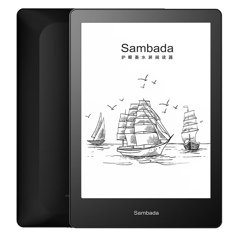 SAMBADA E-Ink 6-Inch E-Reader Tablet, Quad-Core CPU, 32GB Large Memory, WeChat Reading, Comic Reading, Portable E-Book Device with Protective Case