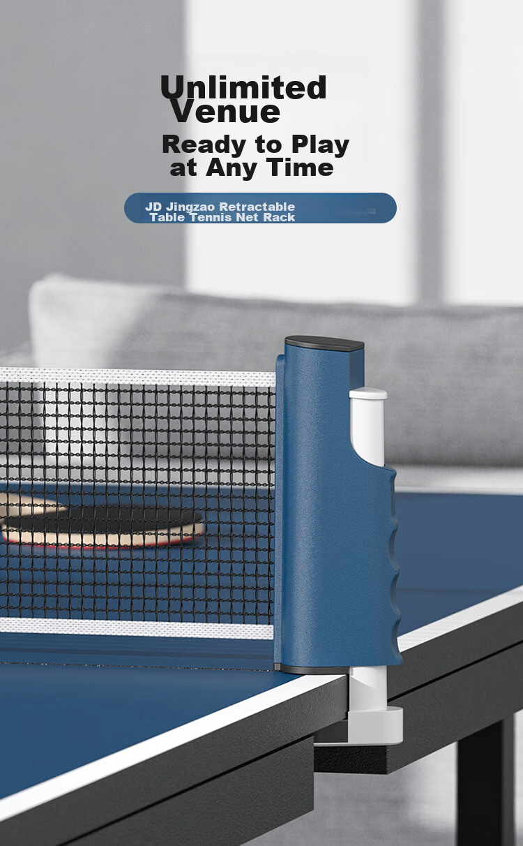 JD Original Table Tennis Net Stand, Portable Ping Pong Table Net, Adjustable Length, Indoor And Outdoor Table Tennis Net 4