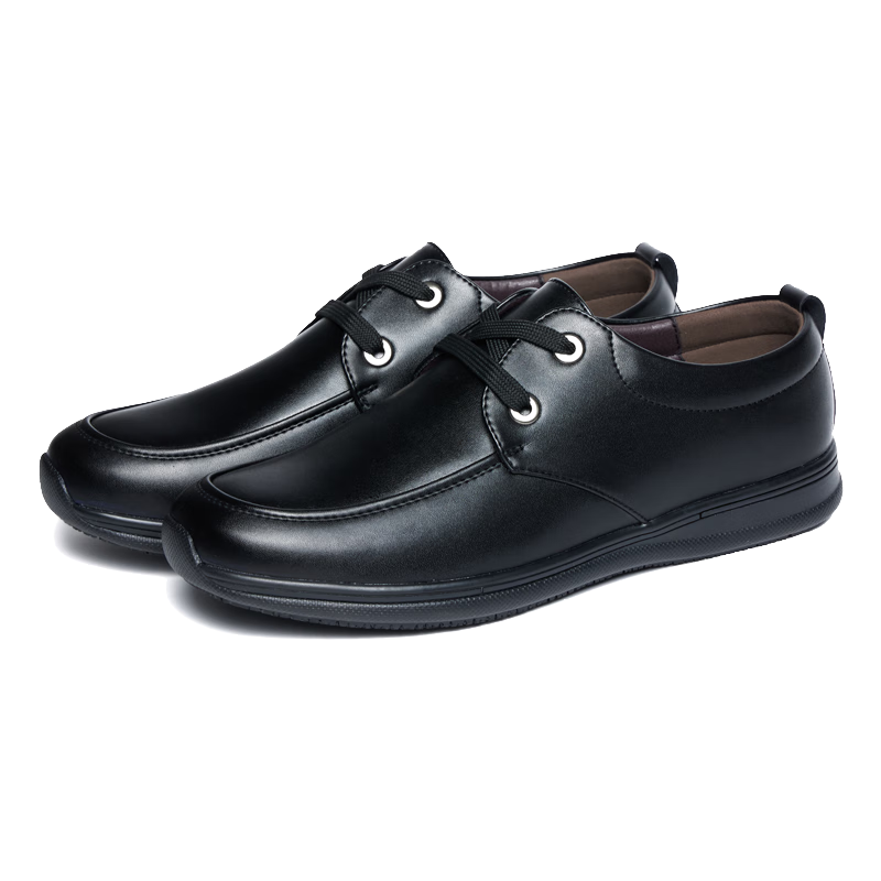 ChuWang Chef Shoes Non-Slip Upgraded Wide Fit Work Shoes Water-Resistant Kitchen Leather Shoes Wide Fit for Fat Feet 5111K