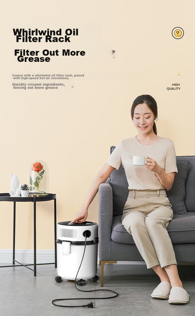 Haier Canister Vacuum Cleaner, Powerful Suction for Home Use, High-Power Dust Removal Machine, Wet And Dry Multi-Use, One-Button Cord Rewind, Dust Cleaning HZ-T810W [Genuine Gift] 4