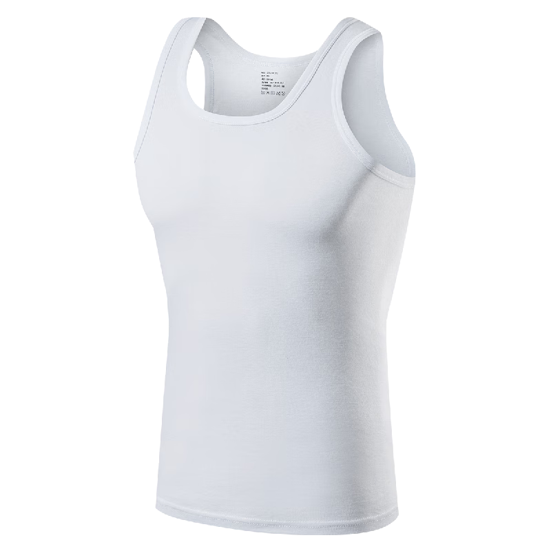 HLA Sleeveless Vest for Men, Pure Cotton Comfortable Breathable Undershirt, Basic Thin Undershirt, Single Pack