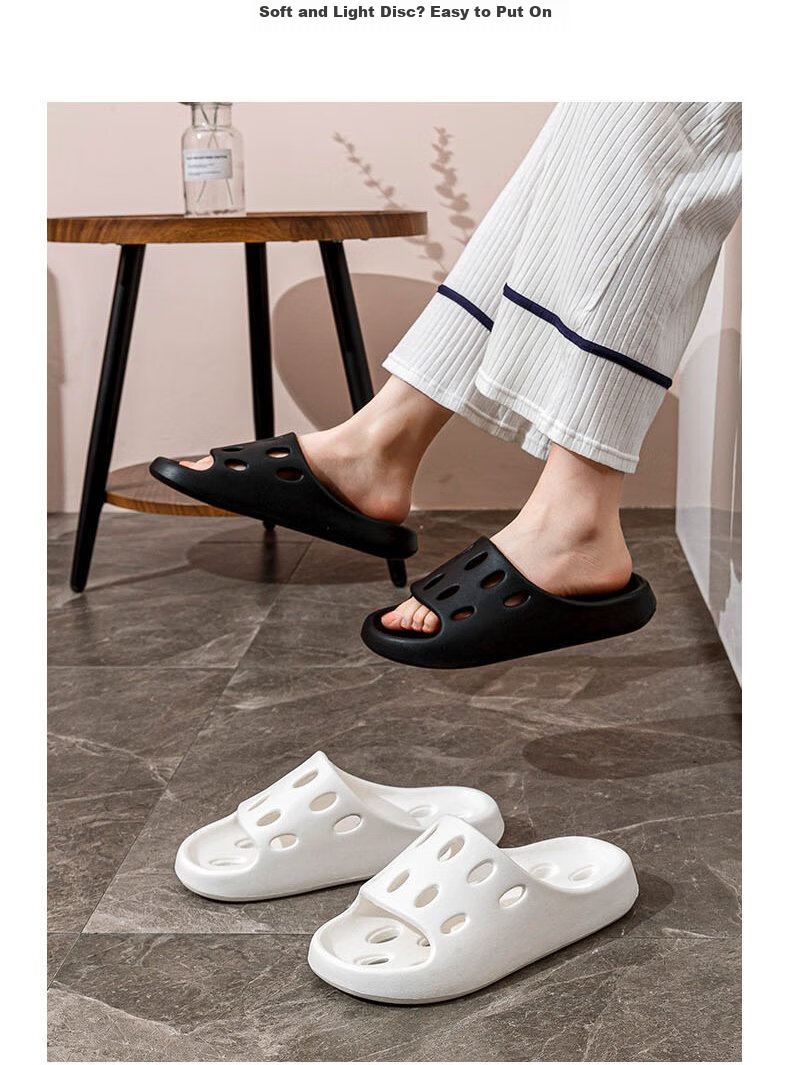 Huameijianbu Indoor And Outdoor Quick-Drying Draining Slippers, Thick-Soled Squishy Feel Non-Slip Sandals HM929 Yellow 40-41 13