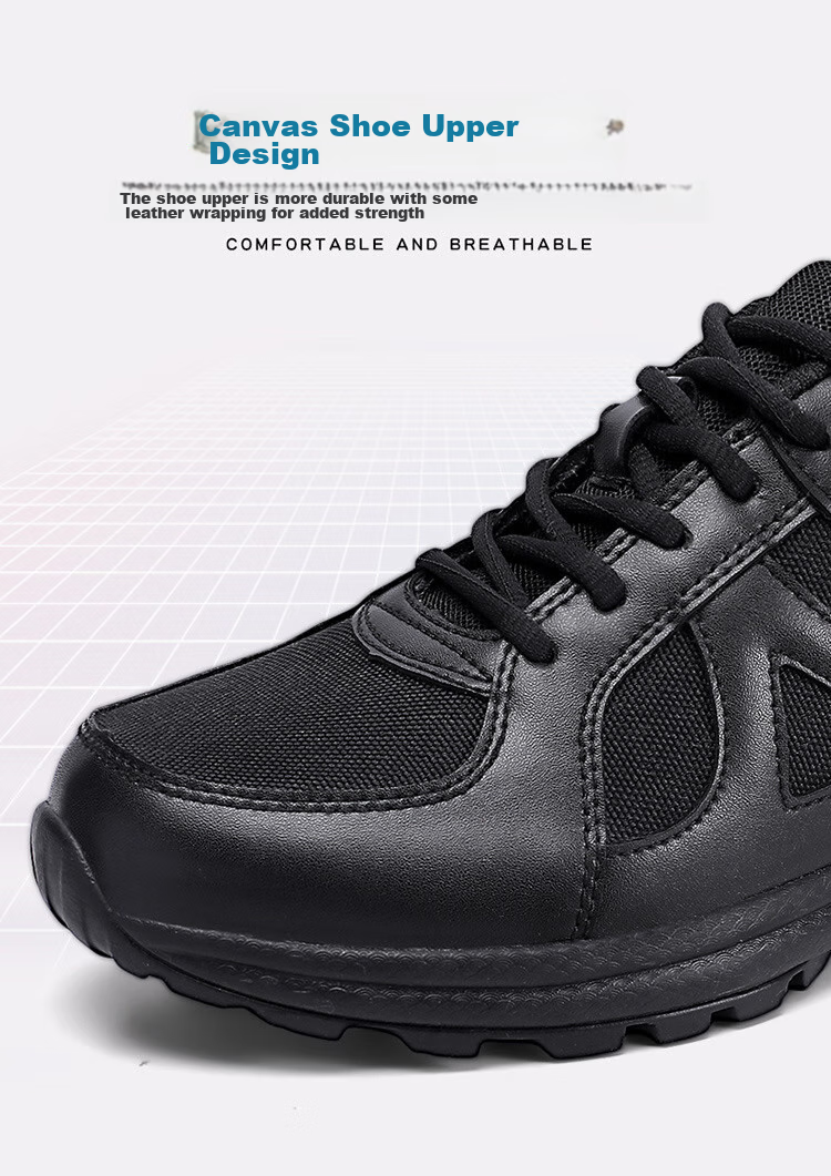 Andatong Training Shoes, Lightweight Tactical Rubber Shoes, Breathable Summer Men's Physical Fitness Running Sports Non-Slip Wear-Resistant Liberation Labor Protection Shock-Absorbing Shoes, High-End 16 Canvas Style, Size 42 6