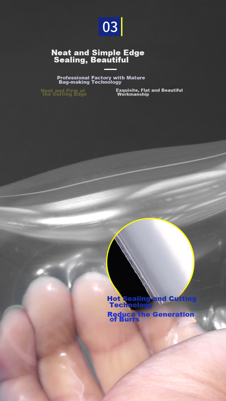 Yessel Thick Self-Sealing Food Bags, Large Size 12#34*45cm*100pcs, Sealing Bags, Transparent Zip Lock Bags, Clothing Storage Bags, Dust-Proof Moisture-Proof Plastic Bags 10