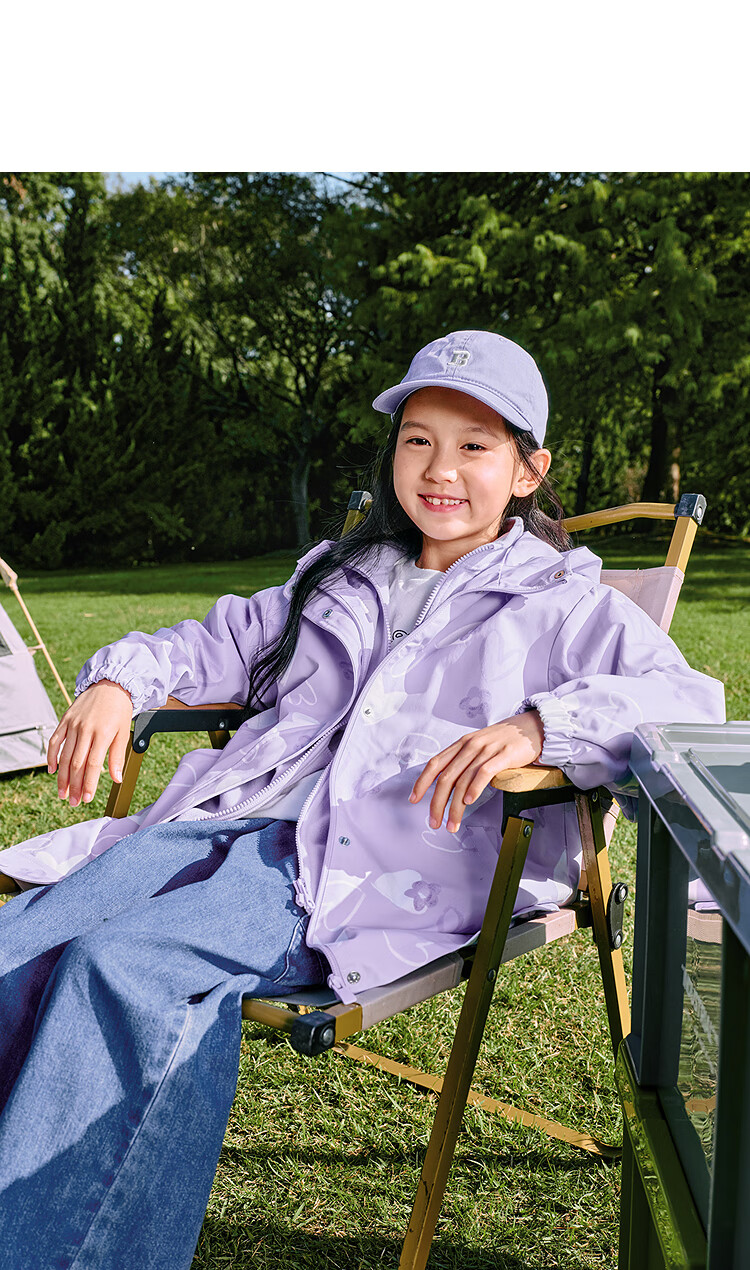 BALABALA Children's Outerwear Girls' Jacket Spring 2025 Top for Older Kids Three-In Two-Piece Set Trendy 208125105003 16