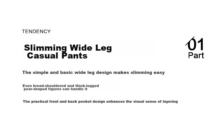Dme [Relaxed And Stylish Wide-Leg Pants] Spring And Autumn Style, Washed Cotton-Like Fabric, Comfortable Casual Long Pants for Wome 3
