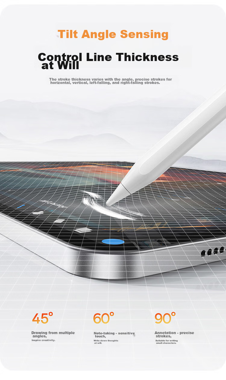 BASEUS Capacitive Stylus for IPad, Compatible with Apple Pencil Gen 2, Suitable for 2026 Pro/Air8/Mini/iPad11 Tablets, Touchscreen Writing Pe 16