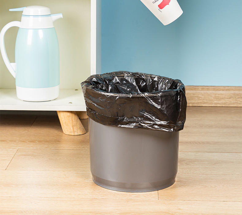 得力9586平底垃圾袋(黑)(30个/卷)450*500*0.