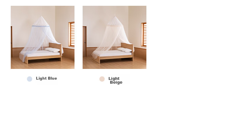 MEDOGA Class A Maternal And Infant Palace-Style Floor Mosquito Net, Home Use, Ceiling-Mounted, No Installation Required, Princess Style, Light Beige, 1.8 Meters [Romantic And Elegant] 10