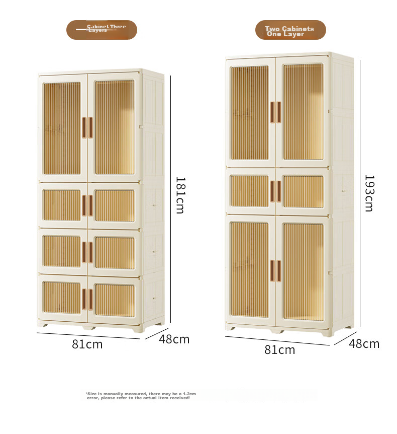 Jiekou, No-Installation Children's Wardrobe, Clothes Storage Cabinet, Foldable Simple Cabinet for Babies And Infants, Storage Cabinet 14