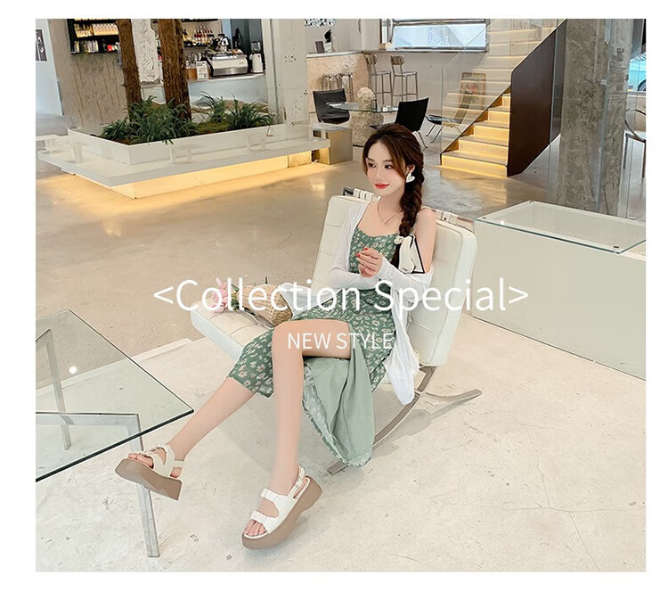 ZHR Roman Sandals for Women, Summer Height-Increasing Slippers, Outdoor Wear, Single-Strap Women's Shoes, 2026 New Style JF10T, Beige, Size 36 27