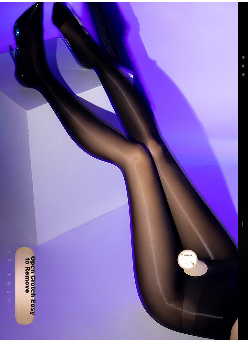 LangSha Women's Crotchless Stockings, Sheer Silk Pantyhose, Shiny And Seductive, Plus Size, Sexy Fishnet Stockings 6