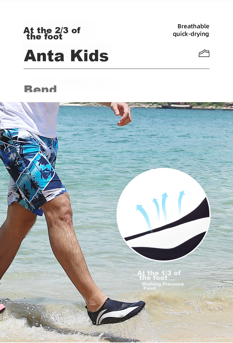 Li-Ning Beach Shoes for Men And Women, Diving Socks, Swimming Equipment, Non-Slip, for Beach Combing, Rafting, Snorkeling, Quick-Drying 7