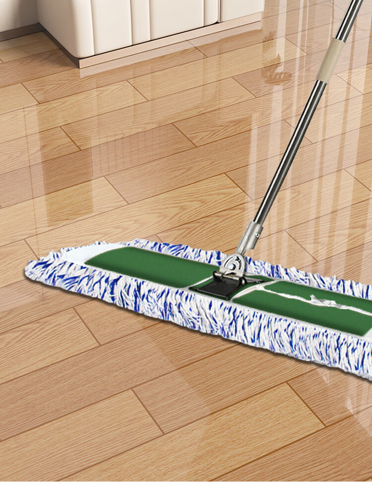 Home Maid Flat Mop, Commercial Large Size 90cm with 1 Cloth, Dust Push Cotton Yarn Wet And Dry Use, Ceramic Tile Absorbent Cotton Yar 12