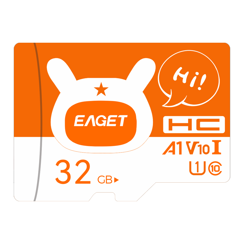 EAGET 32GB TF (MicroSD) Memory Card, A1 V10 C10 Dash Cam & Security Monitoring Memory Card, Upgraded And Durable