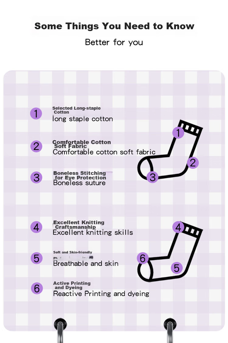 MiiOW Children's Socks for Girls, Mid to Big Kids Cotton Socks, Student Baby Autumn And Winter Comfortable Breathable Versatile Casual Mid-Calf Socks 2