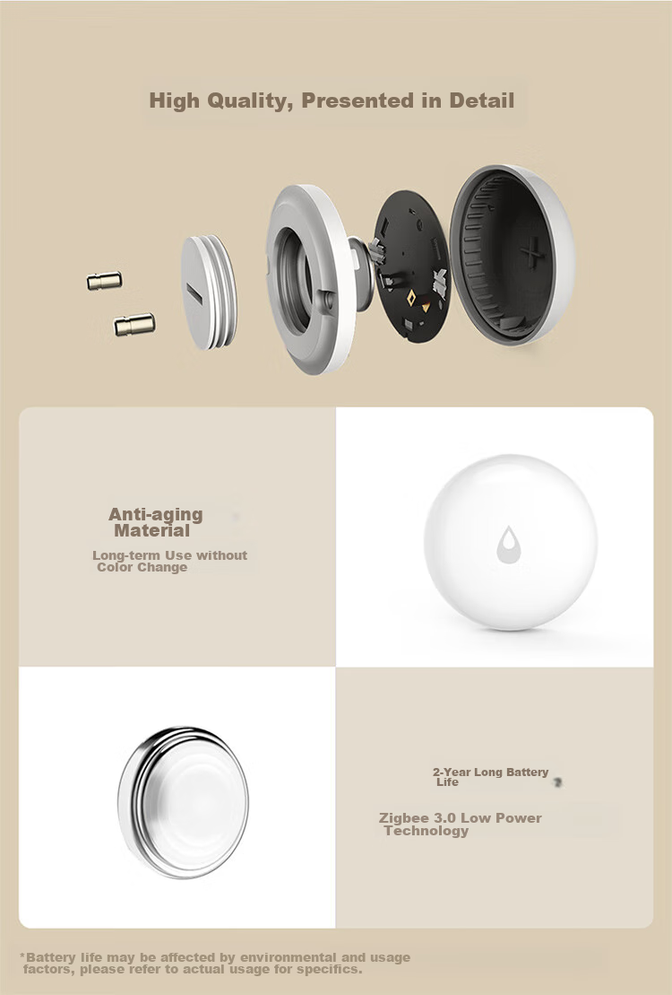 Aqara Water Leak Sensor, Water Detection Alarm, Mijia HomeKit Linkage Gateway, 2-Year Battery Life 10