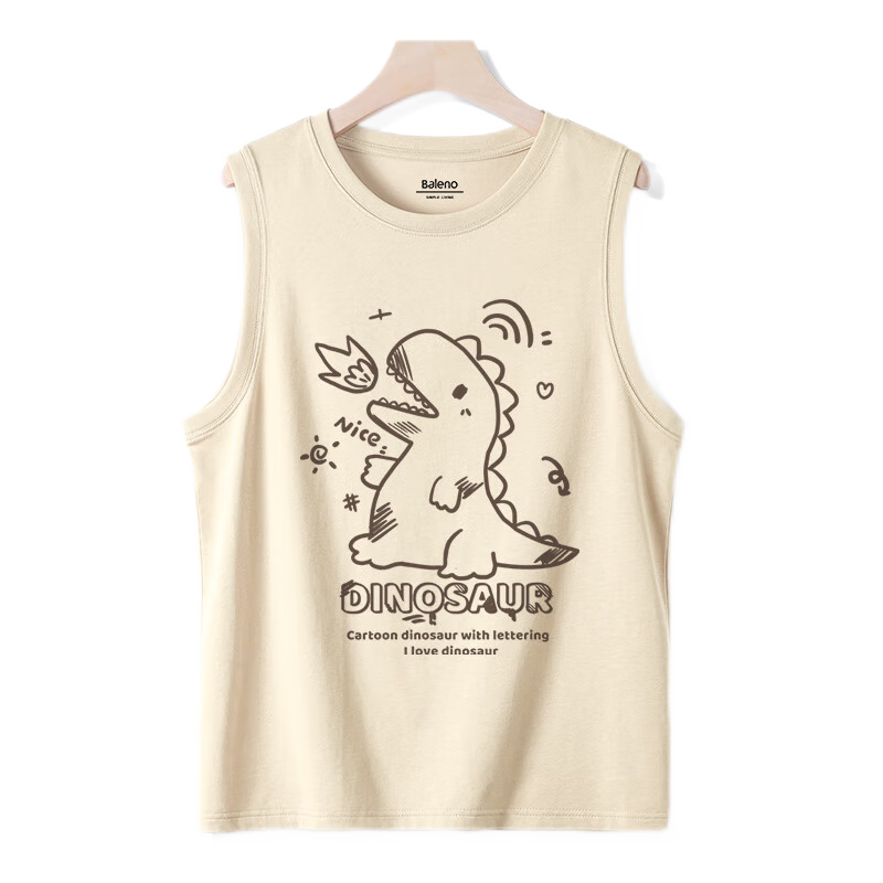 Baleno Men's Summer Vest Casual Cotton Sleeveless T-Shirt Youth Outdoor Sports Loose Breathable Tank Top