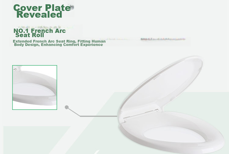 KOHLER Curved Toilet Seat Cover, V-Shaped Cover for Toilet, 4713T-0 PP Slow-Close Cover, 445mm 6