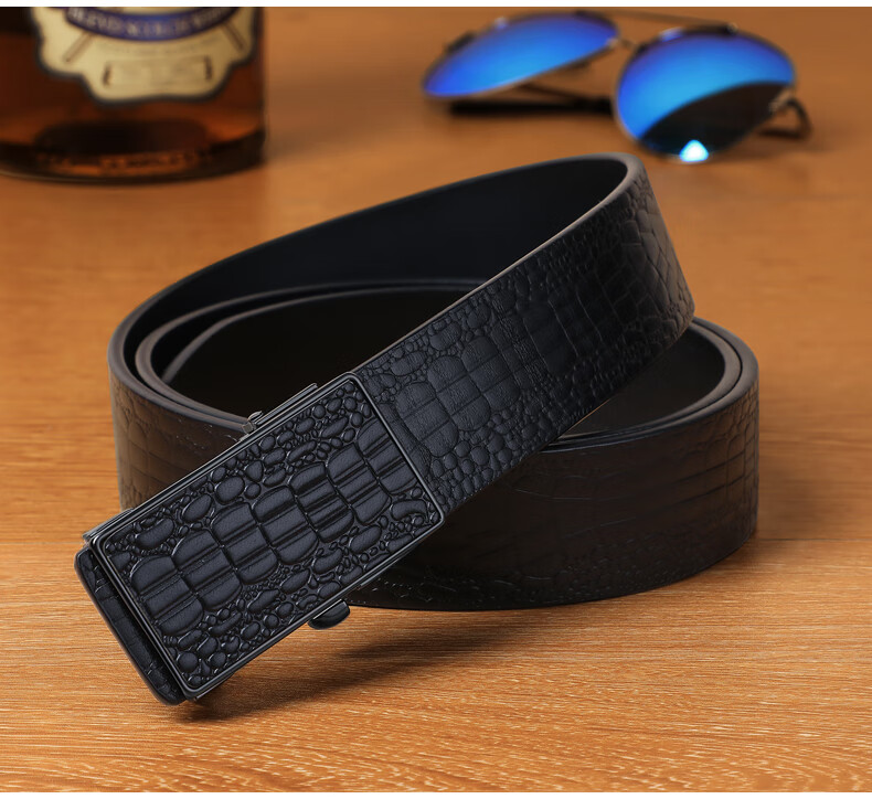 Viney Men's Belt, Top-Grain Leather Waistband, Light Luxury Automatic Buckle Trouser Belt, Birthday Gift for Boyfriend, Husband, Father, Or Dad 3