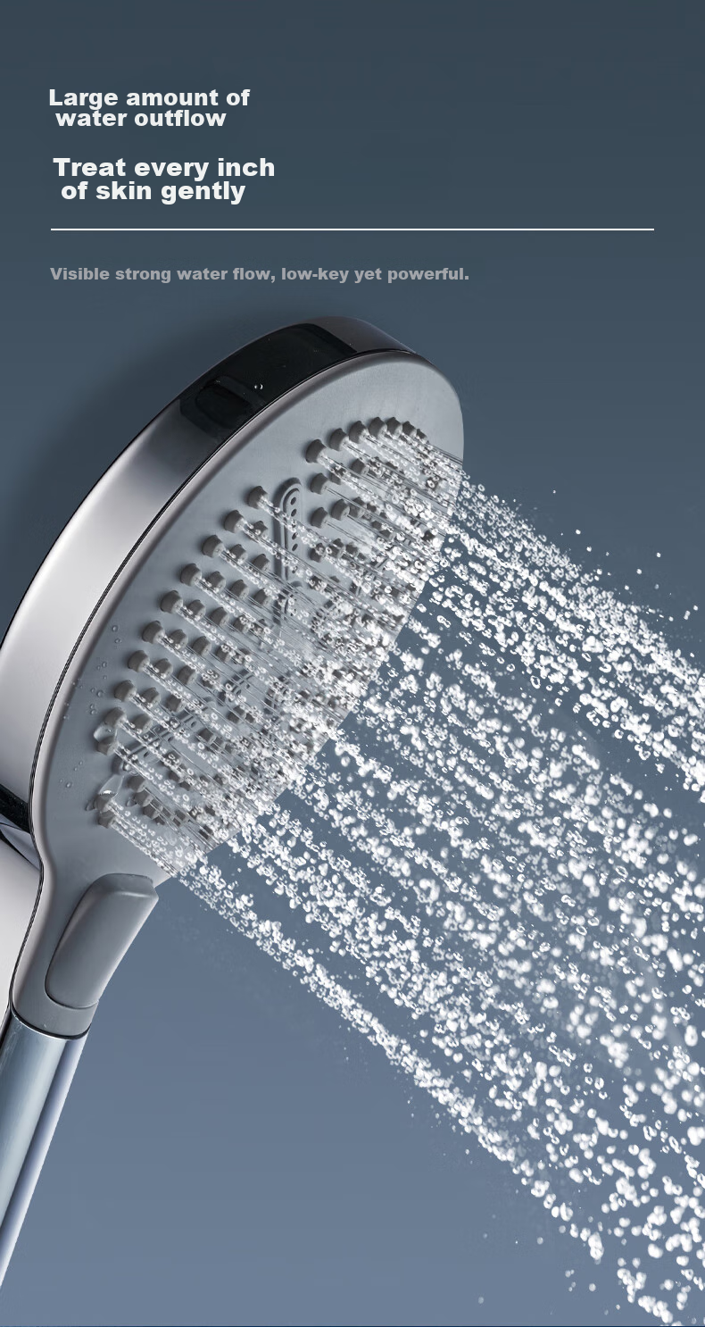 FAENZA Shower Pressure Boosting Handheld Shower Head Set with Two Showerheads And Button Control FE48H201WP-1 4