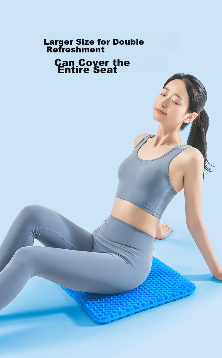 JD Original Seat Cushion, Honeycomb Gel Seat Pad, Summer Breathable Ice Pad, Car Seat Cushion, Home Office Chair Pad 15
