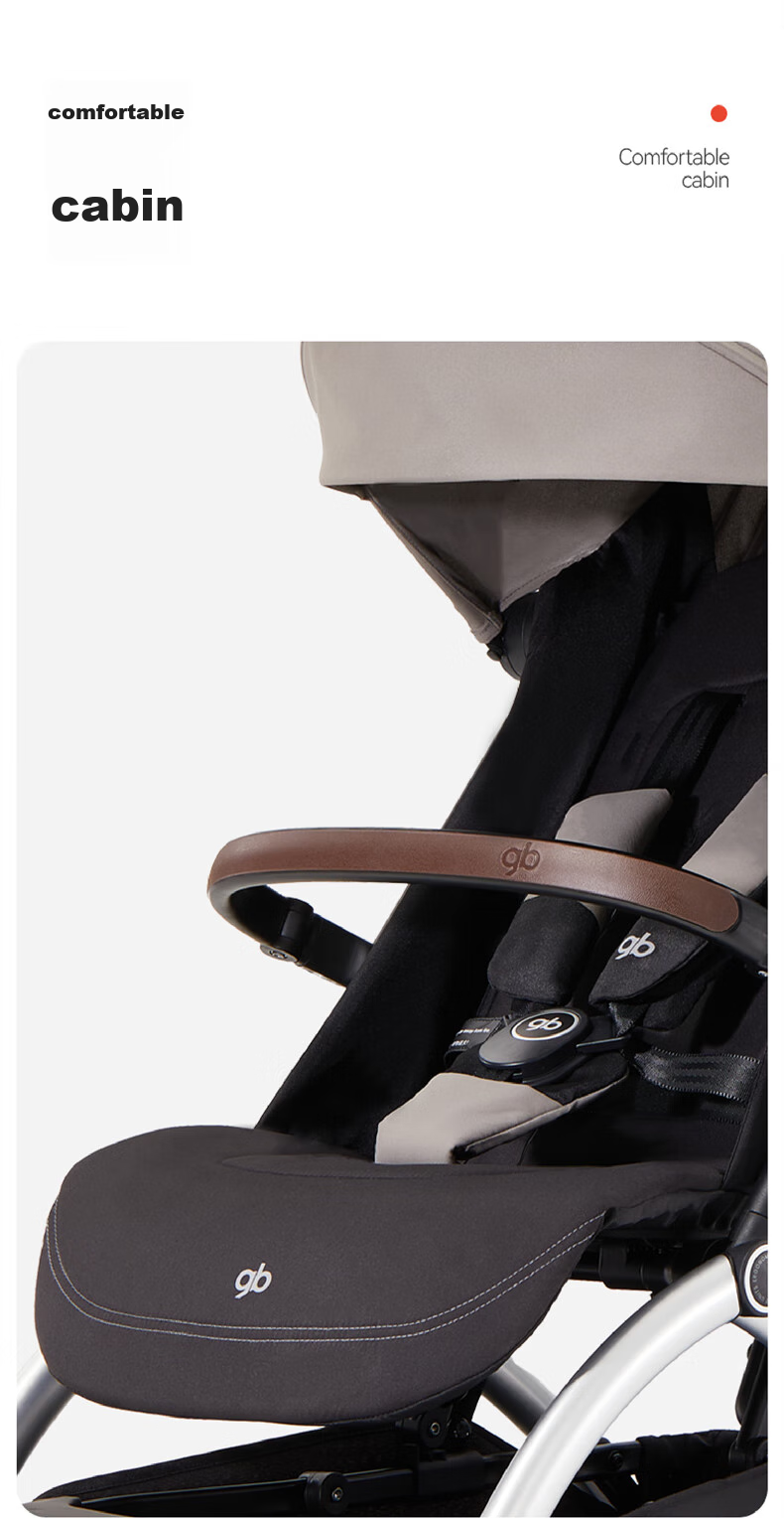 Gb Stroller, Can Sit And Lie Down, Pocket Car, Baby Walking Aid, Lightweight Foldable, Shock-Absorbing, Comfortable, Baby Stroller D850 14