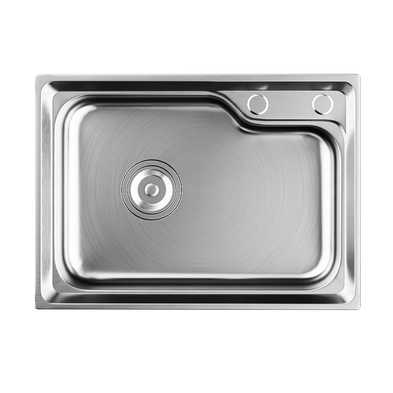 MEJUE Sink, Single Bowl Kitchen Sink, Hot And Cold Water Faucet Set, 304 Stainless Steel Dishwashing Basin, Vegetable Washing Sink Z-02405