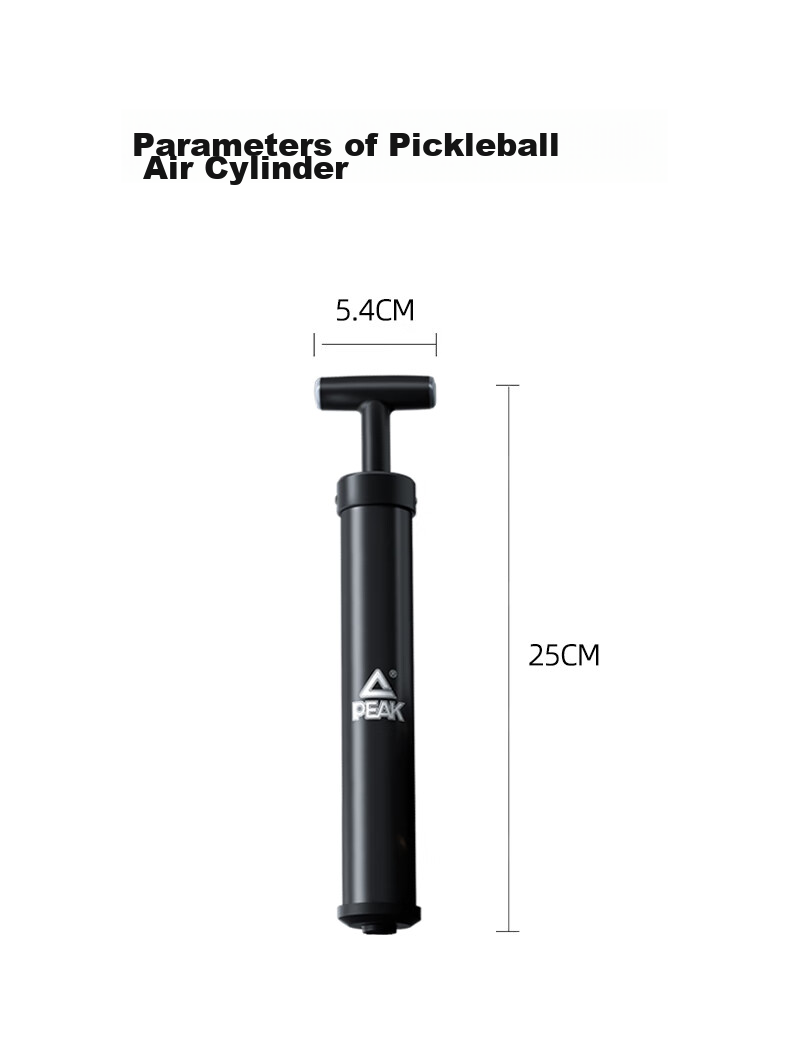 PEAK Basketball Pump, Soccer Ball, Volleyball Air Needle, Balloon, Portable Universal Swimming Ring Inflator, Black 8