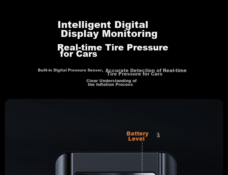 Newsmy Inflatable Pump, Car Tire Air Pump, Wireless Car Air Pump, Bicycle And Electric Bike Pressure Gauge C10 15
