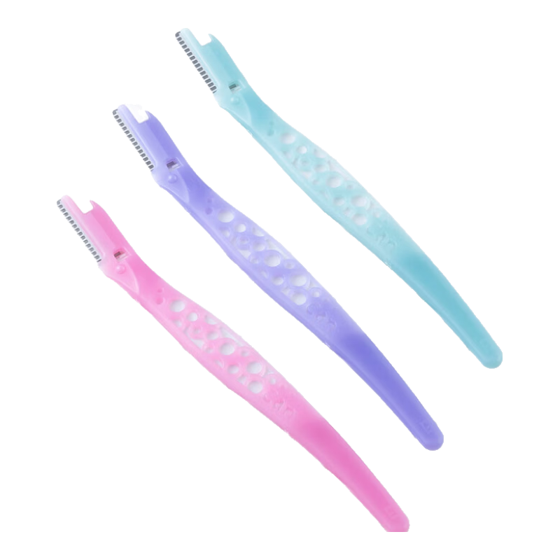 Beiyin Imported Eyebrow Razor, Eyebrow Shaver, Durable Eyebrow Grooming Tool (Set of 3), Small Blade Head